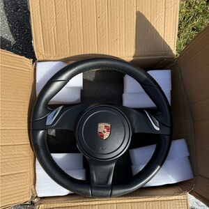 Porsche Design Black Steering Wheel